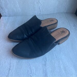 ** Free People BC Vegan Black Leather Austin Mule Flat 6.5